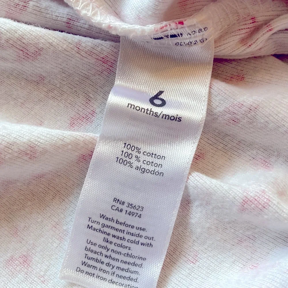 Carter’s Baby Girls 6M Pink Flamingo‎ Cotton Footed Pajamas Sleeper